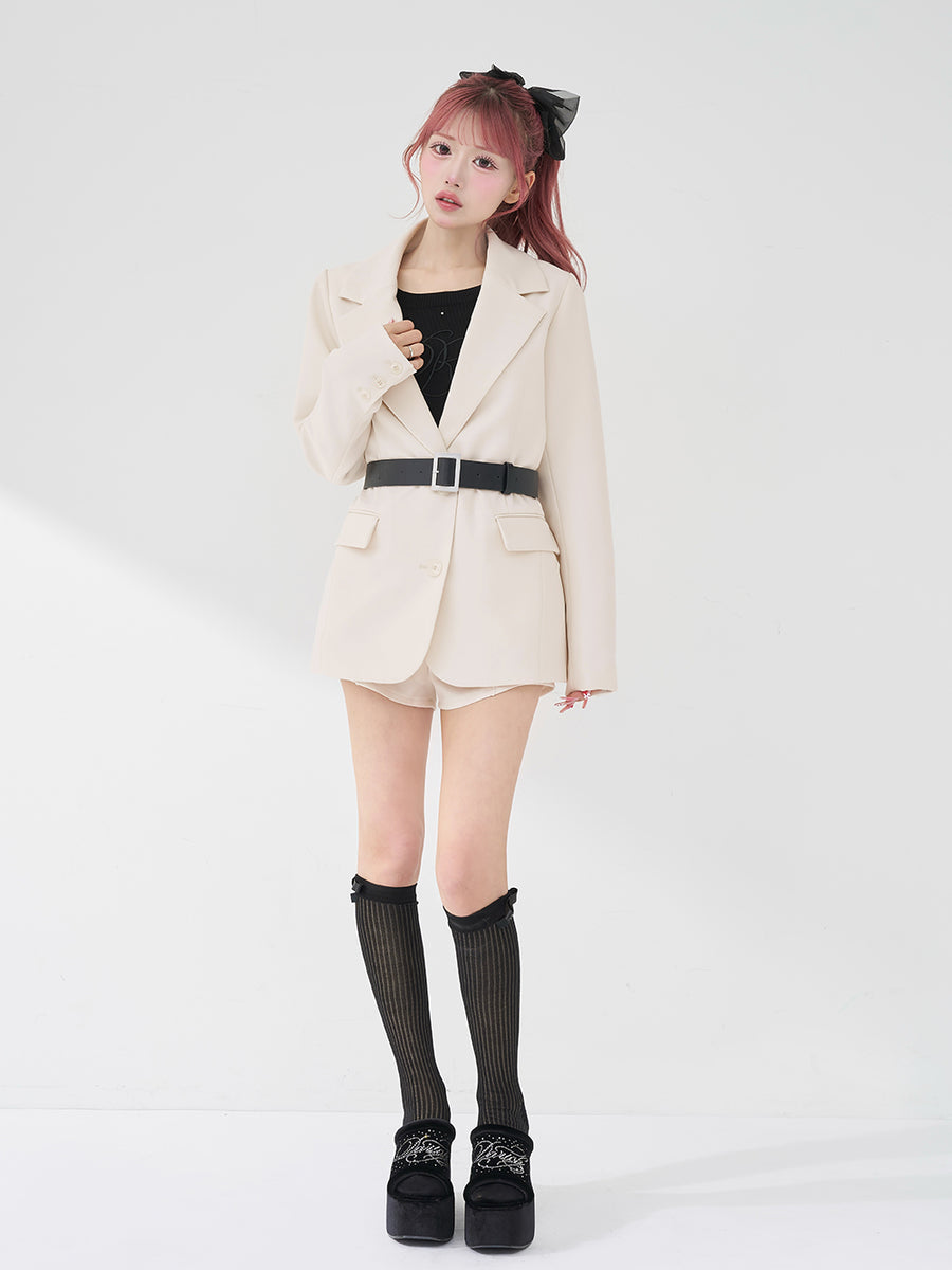 モデル：158cm（着用サイズ：S　着用カラー：IVO）