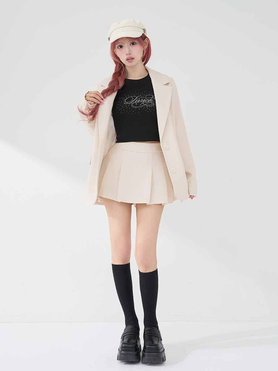 モデル：158cm（着用サイズ：S　着用カラー：IVO）