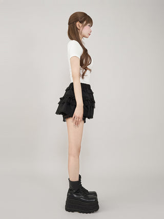 モデル：158cm（着用サイズ：FREE　着用カラー：BLK)