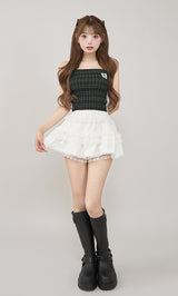 モデル：158cm（着用サイズ：FREE　着用カラー：WHT)