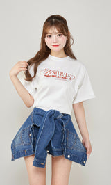 モデル：158cm（着用サイズ：FREE　着用カラー：WHT）