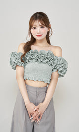 モデル：158cm（着用サイズ：FREE　着用カラー：MNT）