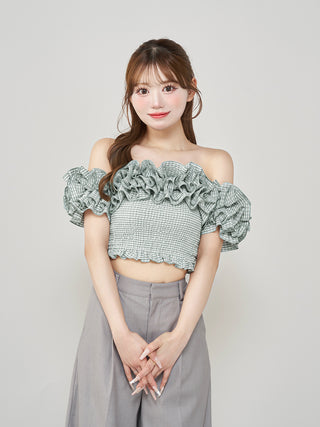 モデル：158cm（着用サイズ：FREE　着用カラー：MNT）