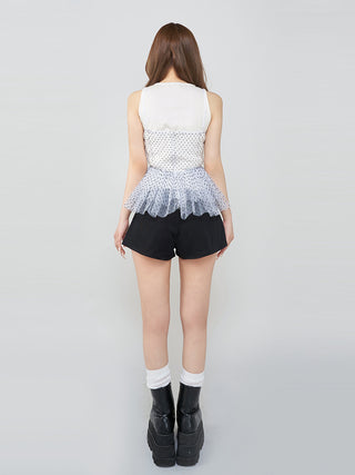 モデル：158cm（着用サイズ：FREE　着用カラー：WHT）