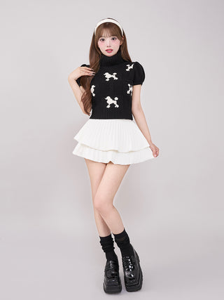 モデル：158cm（着用サイズ：FREE　着用カラー：BLK)
