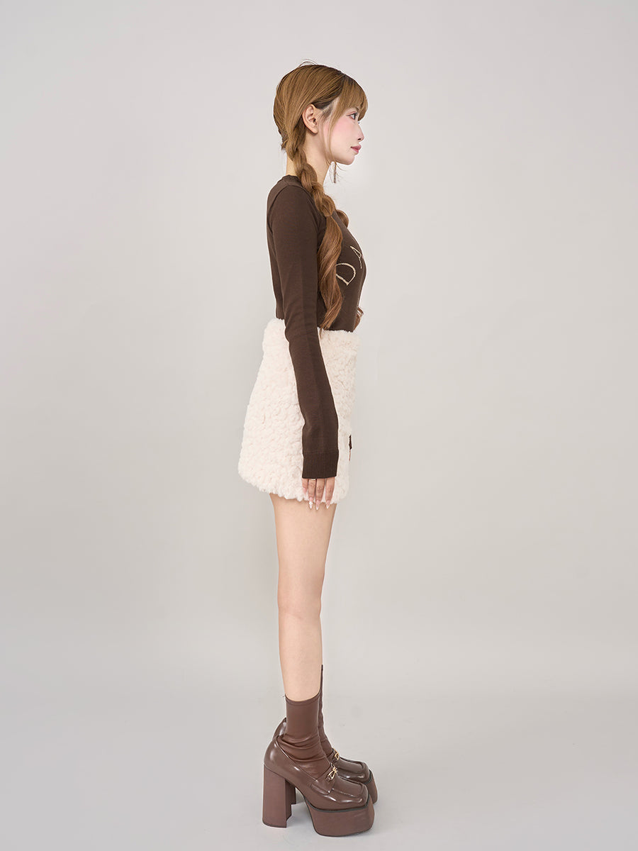 モデル：158cm（着用サイズ：FREE　着用カラー：BRN）
