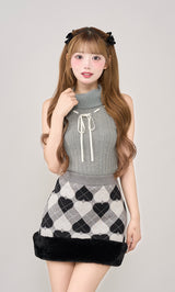 モデル：158cm（着用サイズ：FREE　着用カラー：GRY）