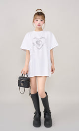 モデル：158cm（着用サイズ：FREE　着用カラー：WHT）