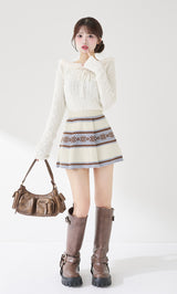 モデル：158cm（着用サイズ：FREE　着用カラー：IVO）