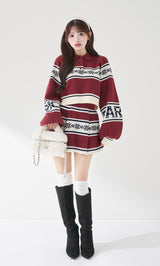 モデル：158cm（着用サイズ：FREE　着用カラー：BRD）