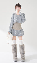 モデル：158cm（着用サイズ：FREE　着用カラー：SAX）