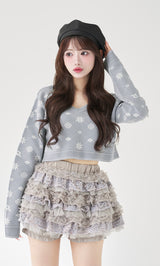 モデル：158cm（着用サイズ：FREE　着用カラー：SAX）