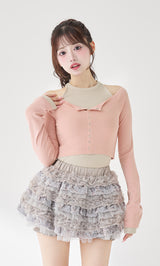 モデル：158cm（着用サイズ：FREE　着用カラー：PNK）