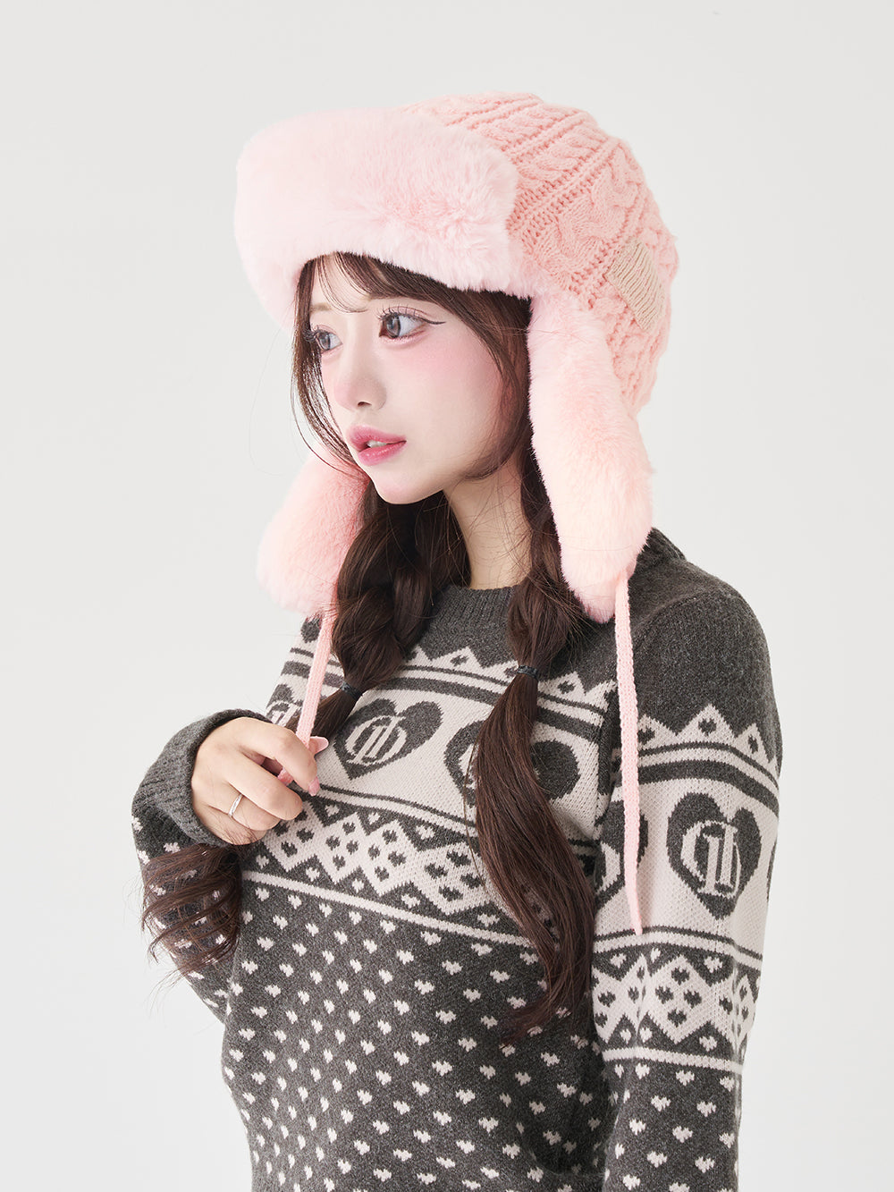 ダブルファブリックフライトキャップ - b-pnk