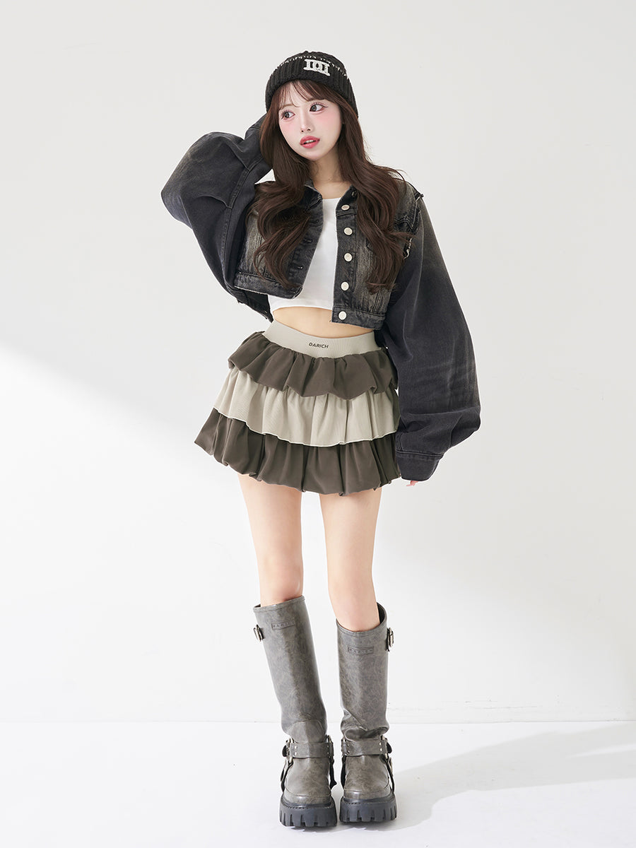 モデル：158cm（着用サイズ：FREE　着用カラー：C-GRY）