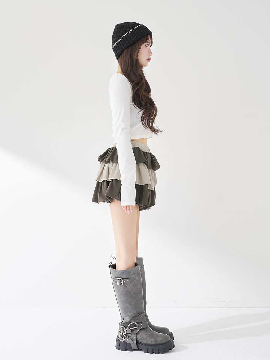 モデル：158cm（着用サイズ：FREE　着用カラー：C-GRY）