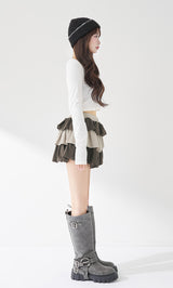 モデル：158cm（着用サイズ：FREE　着用カラー：C-GRY）