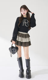 モデル：158cm（着用サイズ：FREE　着用カラー：C-GRY）