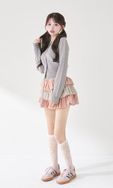 モデル：158cm（着用サイズ：FREE　着用カラー：PNK）