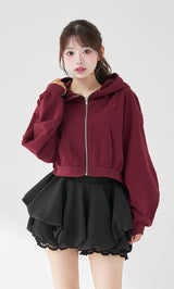 モデル：158cm（着用サイズ：FREE　着用カラー：BRD）