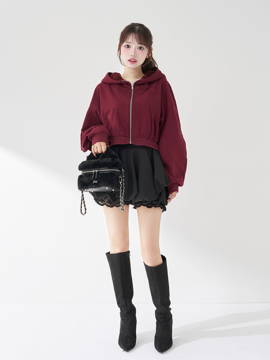 モデル：158cm（着用サイズ：FREE　着用カラー：BRD）