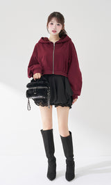 モデル：158cm（着用サイズ：FREE　着用カラー：BRD）