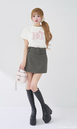 モデル：158cm（着用サイズ：FREE　着用カラー：WHT）