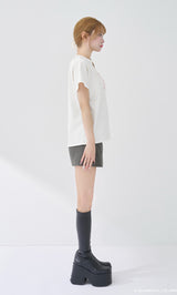 モデル：158cm（着用サイズ：FREE　着用カラー：WHT）