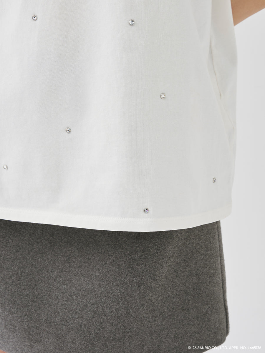 モデル：158cm（着用サイズ：FREE　着用カラー：WHT）