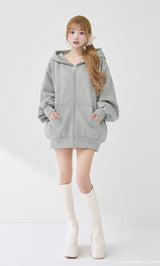 モデル：158cm（着用サイズ：FREE　着用カラー：GRY）