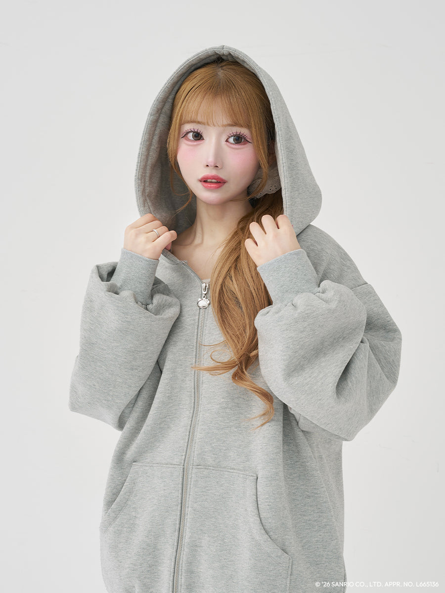 モデル：158cm（着用サイズ：FREE　着用カラー：GRY）