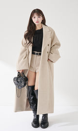 モデル：158cm（着用サイズ：FREE　着用カラー：BEG）