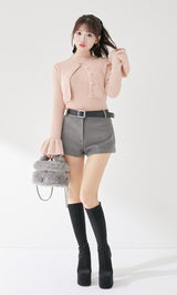 モデル：158cm（着用サイズ：FREE　着用カラー：PNK）