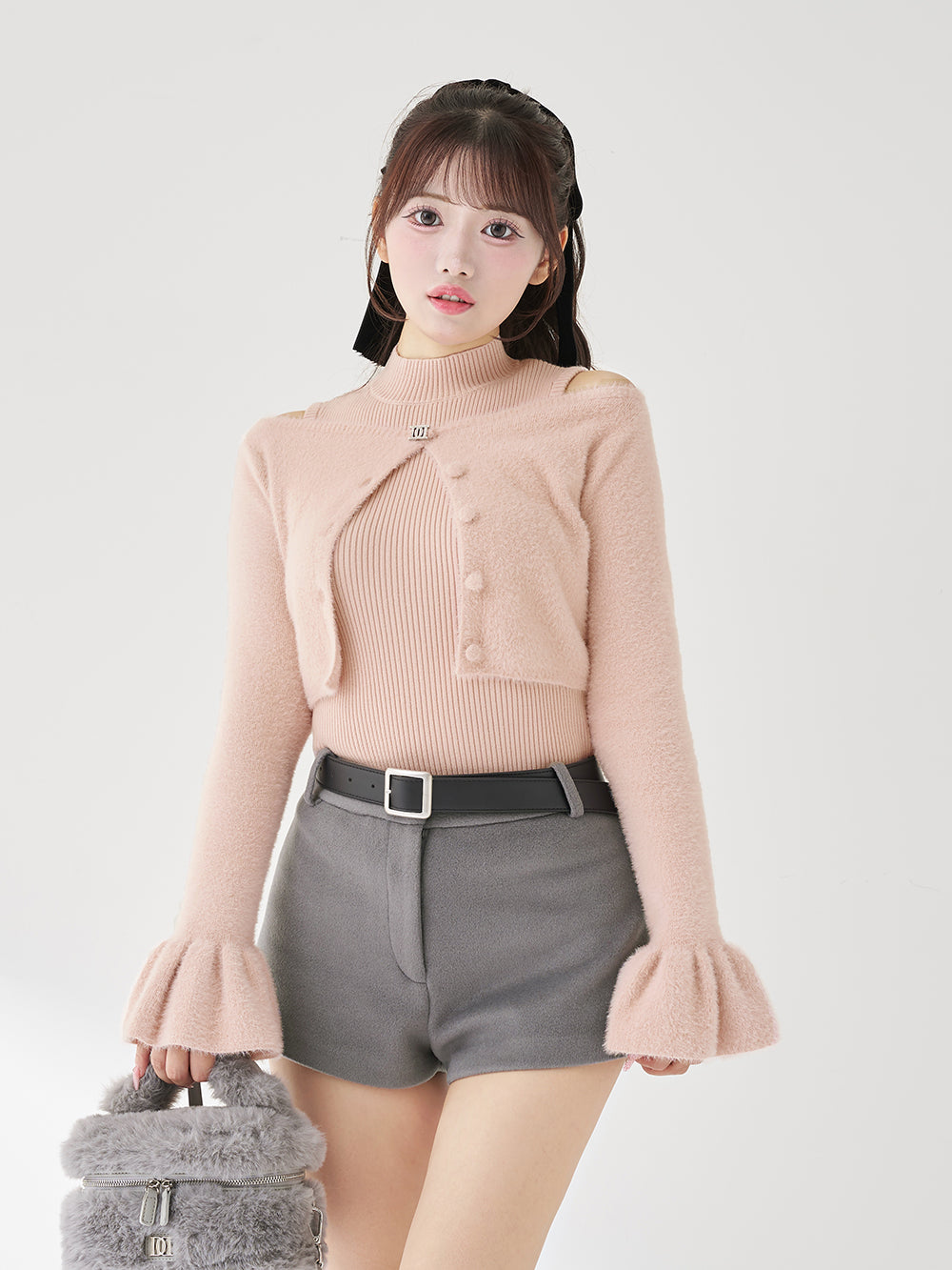 モデル：158cm（着用サイズ：FREE　着用カラー：PNK）