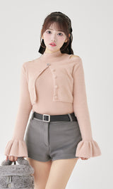 モデル：158cm（着用サイズ：FREE　着用カラー：PNK）