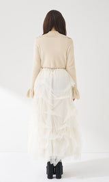 モデル：158cm（着用サイズ：FREE　着用カラー：IVO）