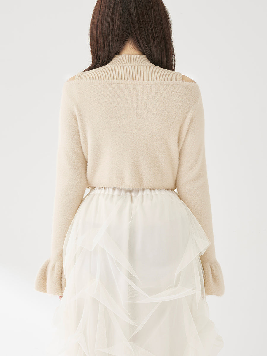 モデル：158cm（着用サイズ：FREE　着用カラー：IVO）