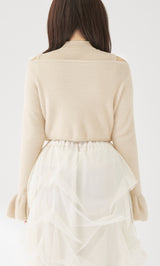 モデル：158cm（着用サイズ：FREE　着用カラー：IVO）