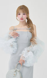 モデル：158cm（着用サイズ：FREE　着用カラー：SAX）