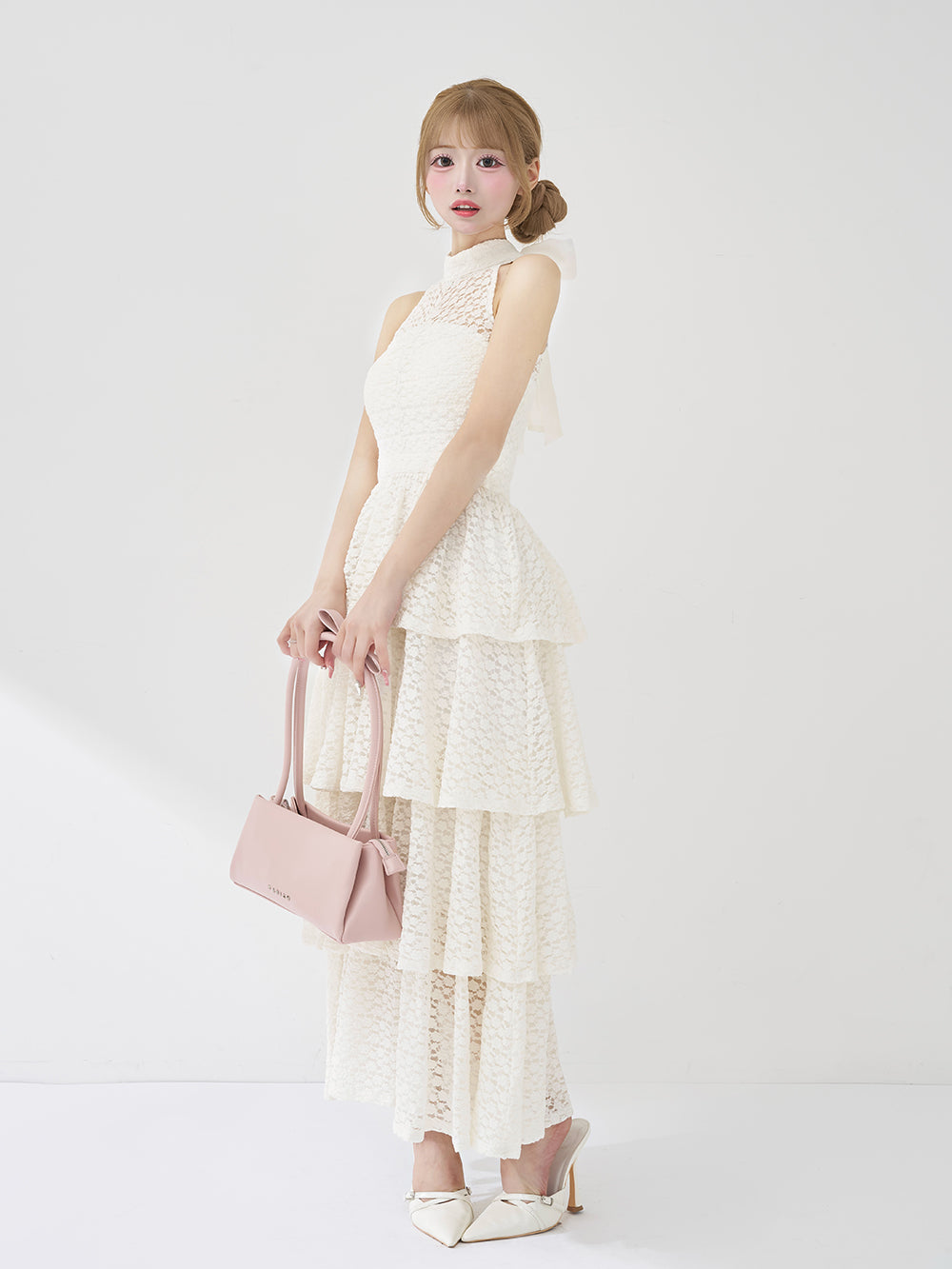 モデル：158cm（着用サイズ：FREE　着用カラー：WHT）