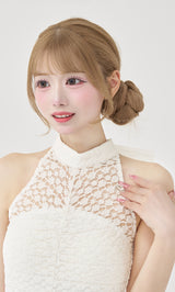 モデル：158cm（着用サイズ：FREE　着用カラー：WHT）