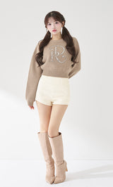 モデル：158cm（着用サイズ：FREE　着用カラー：IVO）