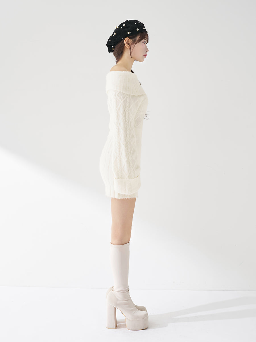 モデル：158cm（着用サイズ：FREE　着用カラー：WHT）