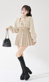 モデル：158cm（着用サイズ：FREE　着用カラー：IVO）