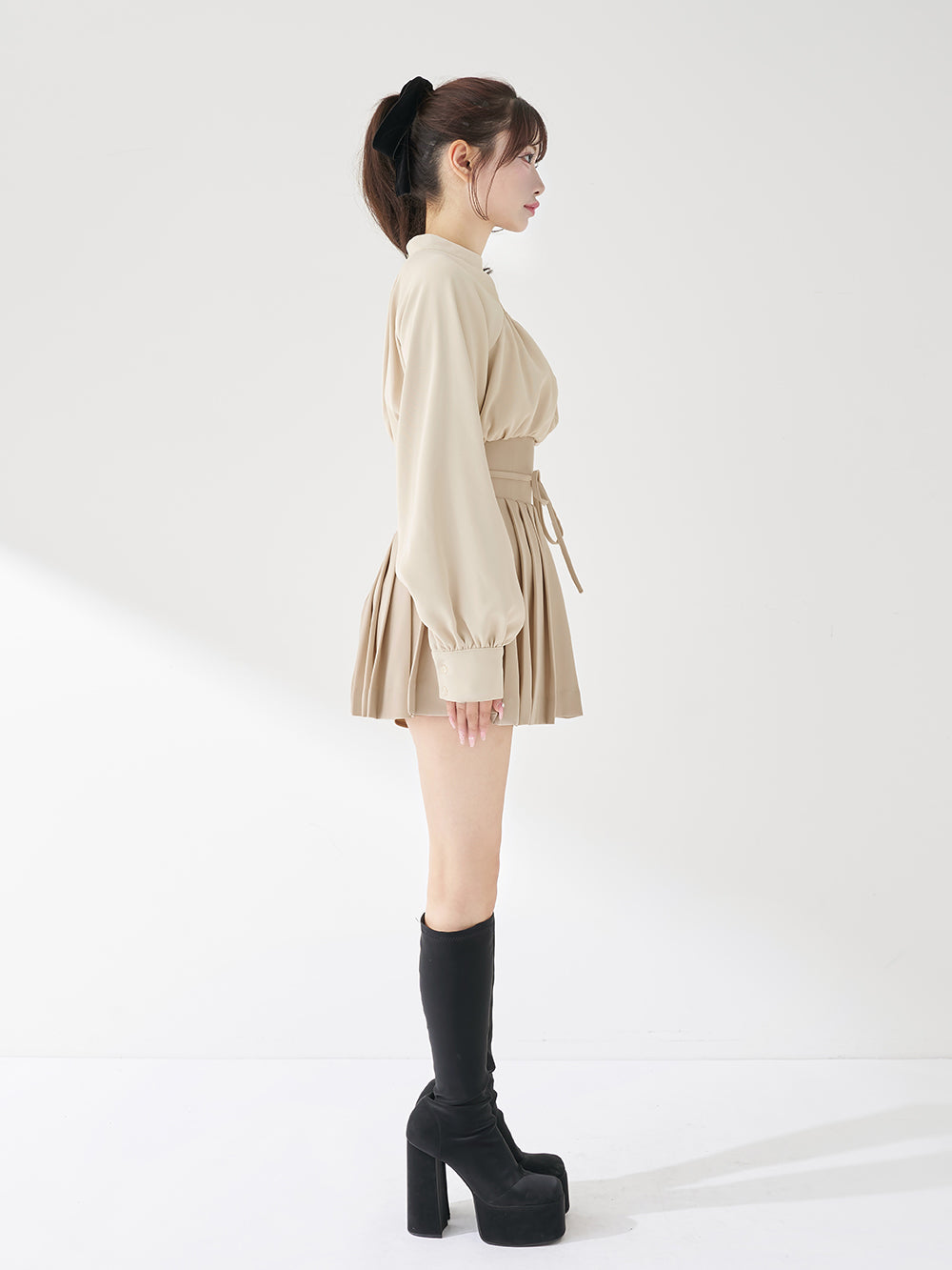 ドッキングコルセットプリーツミニワンピース – Darich (ダーリッチ)