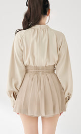 モデル：158cm（着用サイズ：FREE　着用カラー：IVO）