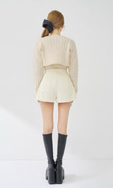 モデル：158cm（着用サイズ：S　着用カラー：IVO）