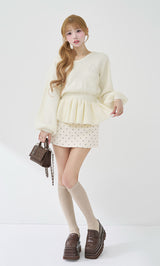 モデル：158cm（着用サイズ：FREE　着用カラー：WHT）