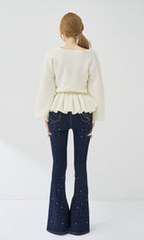 モデル：158cm（着用サイズ：FREE　着用カラー：WHT）