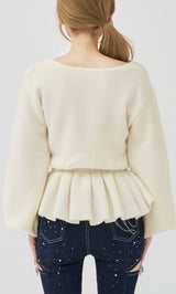 モデル：158cm（着用サイズ：FREE　着用カラー：WHT）